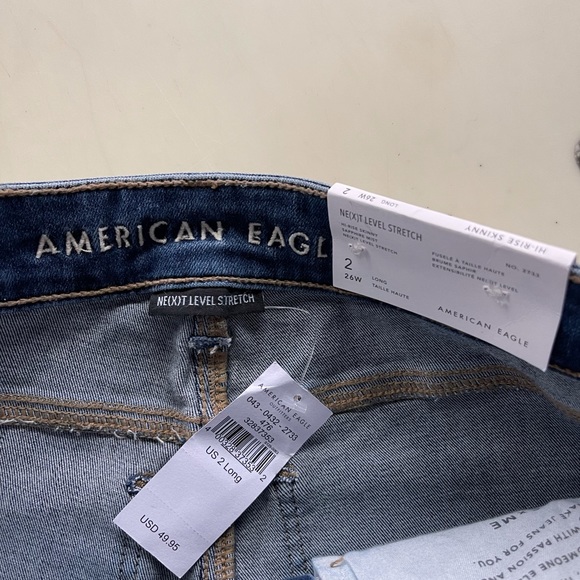 NWT American Eagle Hi Rise Skinny Jeans - Picture 5 of 9